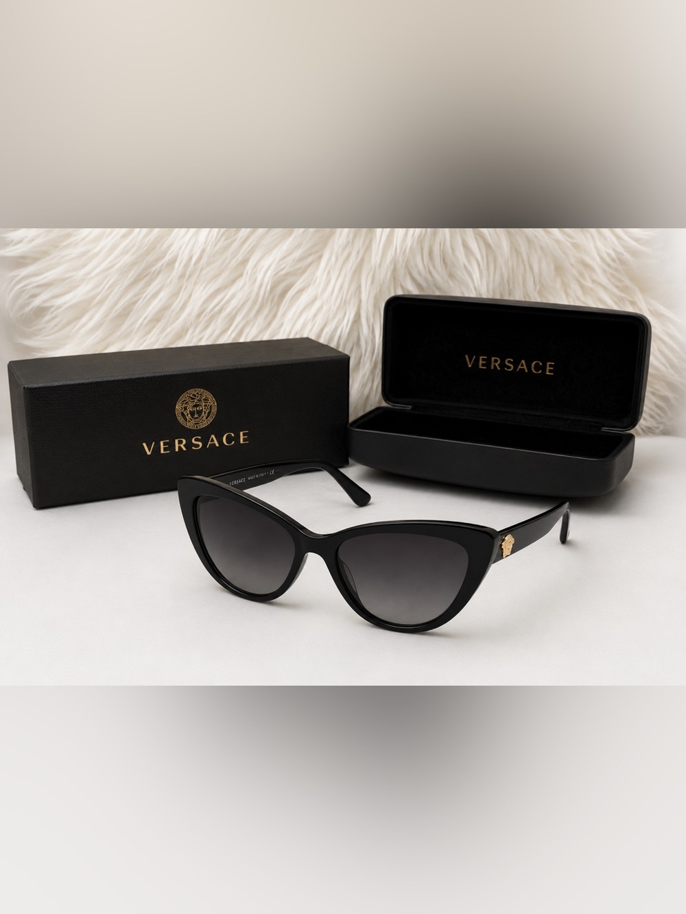 Versace Elegant Black Sunglasses